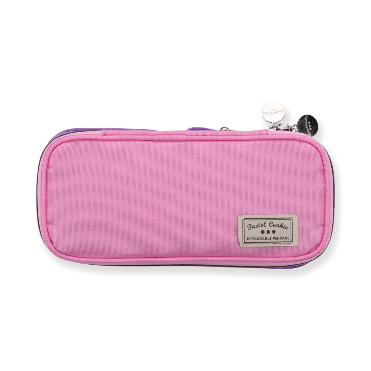 Kokuyo Pastel Cookie Expandable Pen Case - Pink+Purple