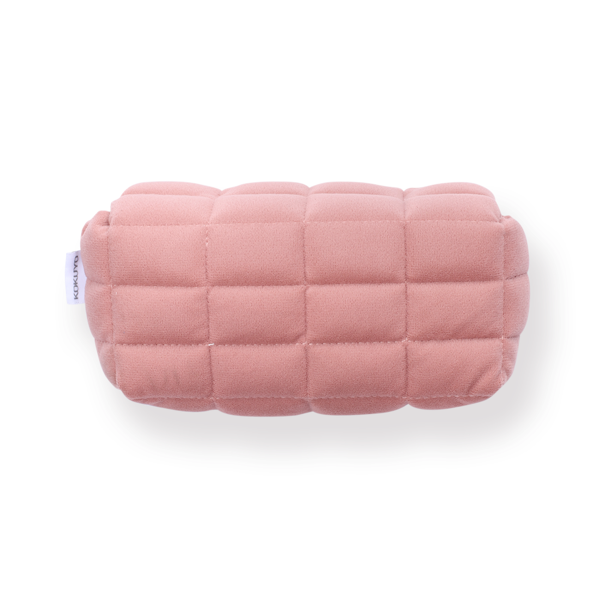 Pink quilted Kokuyo Nemu Nemu soft pillow pencil case