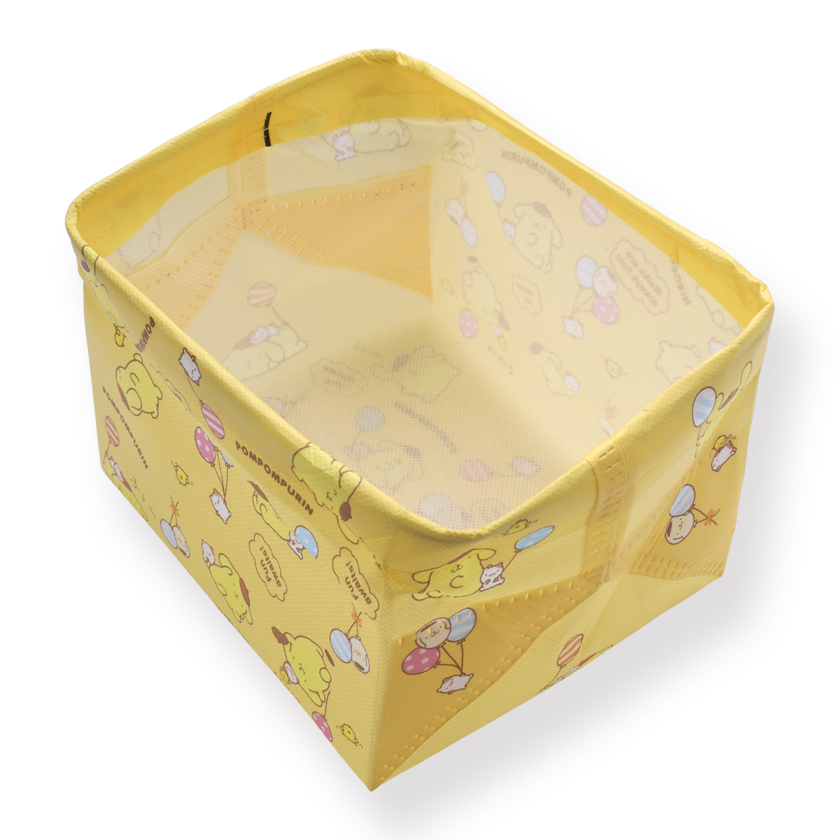 Yellow Pompompurin foldable storage box with character print