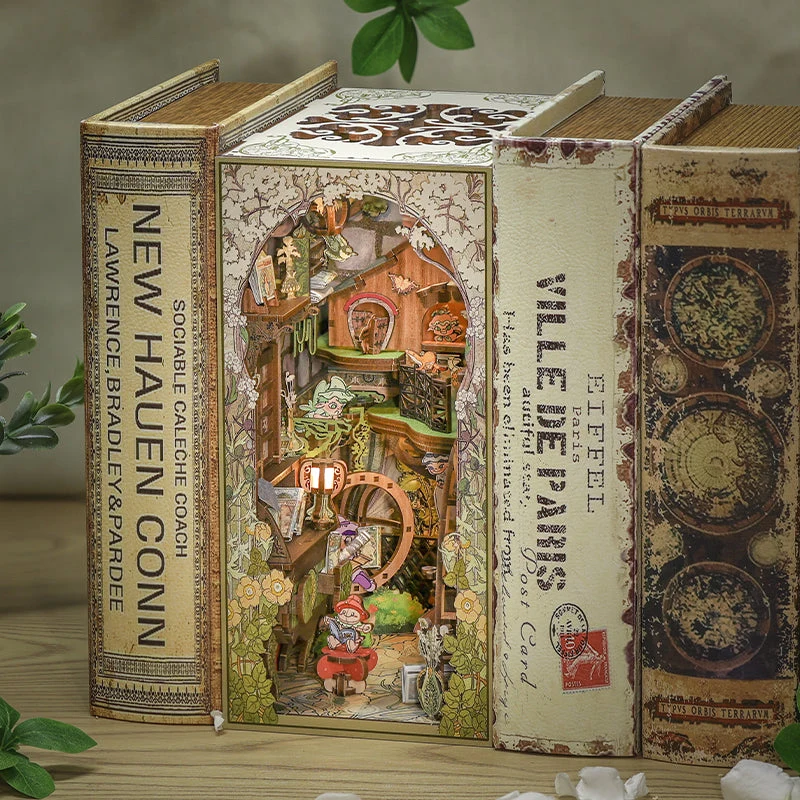 CUTEBEE DIY Book Nook Kit (Elven Paradise)