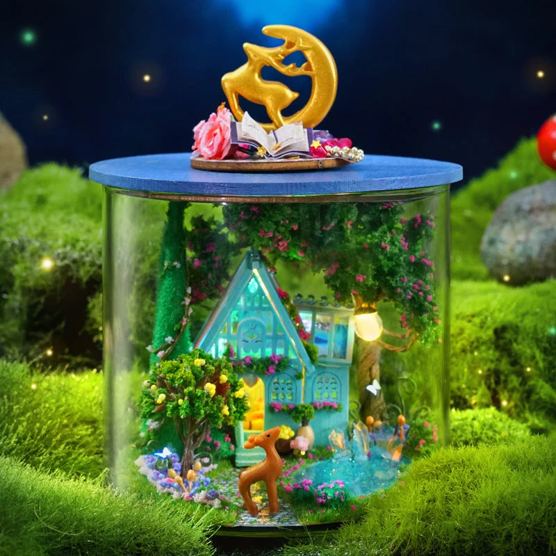 CUTEBEE 1: 24 DIY Dollhouse Kit(Dream Bottle Series) — Fantasy Wonderland — Fantasy Wonderland
